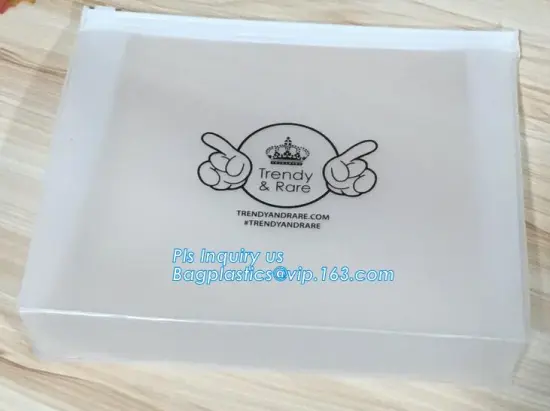 Clothing packaging clear vinyl pvc zipper bags, vinyl pvc plastic bags with slider zipper, slider ziplock/snap button PVC EVA sw