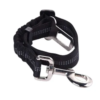 Adjustable Heavy Duty Car Pet Dog Safety Seat Belt: Elastic and Durable Protection for Your Furry Friend