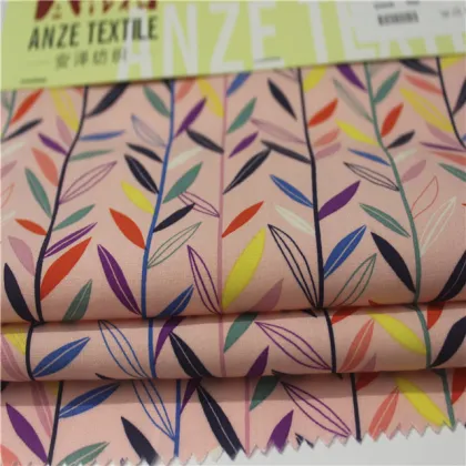 100%lenzing ecovero rayon printed poplin  fabric