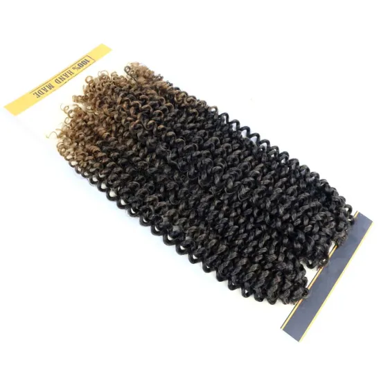 Goddess Water Wave Hair Attachment For Crochet Braids 18 Inches Deep Wave Synthetic Pre Stretched Braiding Hair Extensions