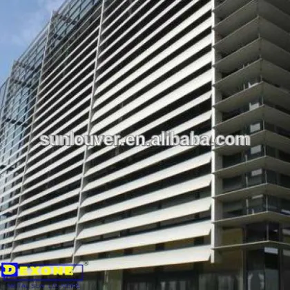 Aluminum building ventilated frontage