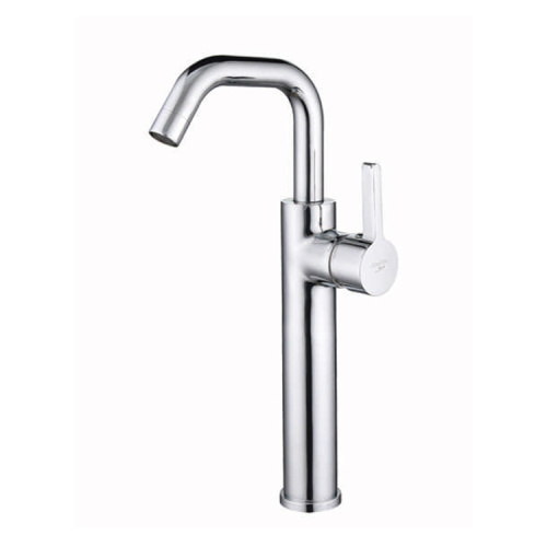 Nickle brush single cold deck mounted kitchen faucet