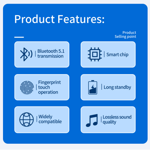 Hifi TWS Touch Mic Mobile Bluetooth Ohrhörer