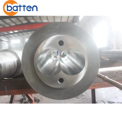 Conical twin screw barrel for PVC foam board