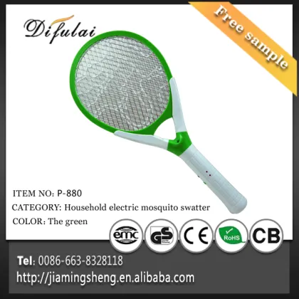 LED Rechargeable Electric Mosquito Killing Bat Fly Swatter