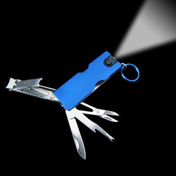 Multifunction Manicure Tools with LED Torch, Various Colors are Available