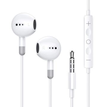 Type C Earphones with 3.5mm Jack, Mic and Volume Control, Compatible with Samsung iPhone 15 Pro Max, Includes Packing Box