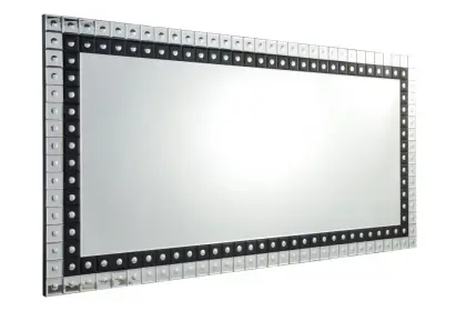 Rectangular clear mirror black mirror floor mirror