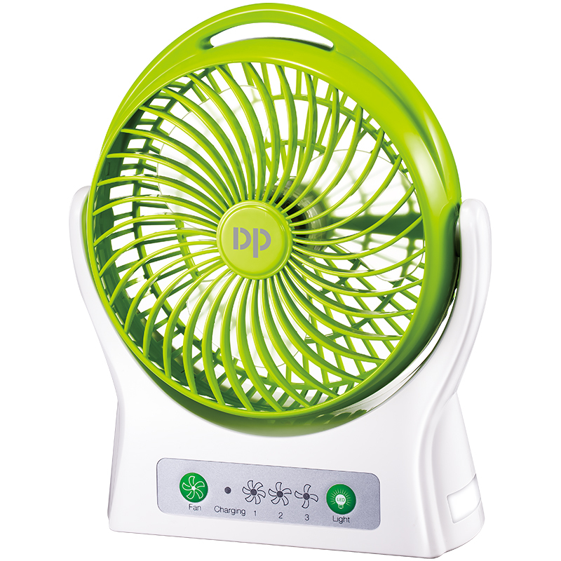 8 inch Rechargeable Desktop Fan with Emergency Light