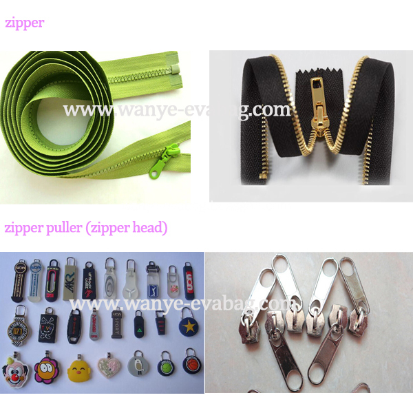 zipper and zipper puller option
