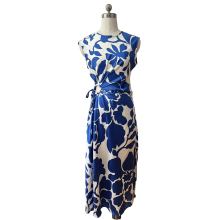 Women's sleeveless print midi dress