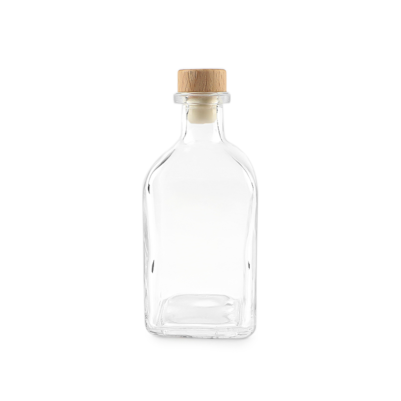 Square Glass Bottle 375ml