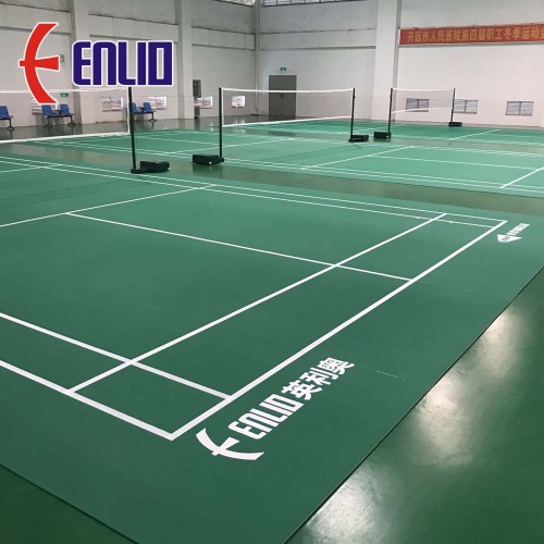 Mat Gelanggang Badminton Lantai Sukan Vinyl Dalaman Lantai Badminton