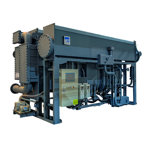 Low pressure steam fired chiller