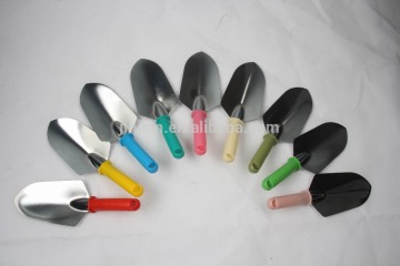 adult garden trowel with colorful plastic handle