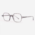 Rectangular and Bevel Acetate Unisex Optical Frames