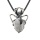 Howlite 13X18mm Cabs Antique Silver Alloy Spider Pendant Necklace 45cm Black Cord