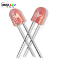 High Bright 5.2x3.8mm LED Merah Oval Berkelajuan Tanpa Flangeless