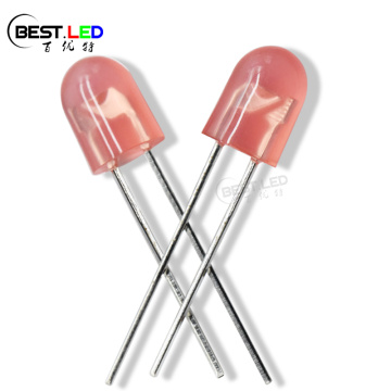 High Bright 5.2x3.8mm Oval Red Led Diffused Flangeless