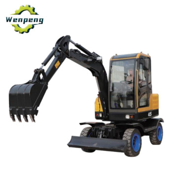 Mini Wheel Excavator 4.5 Ton Hydraulic Wheel Excavator