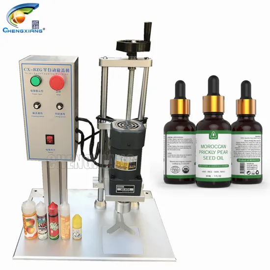 Hemp Oil Tincture Bottle Capping Machine: 10ml, 30ml, 60ml