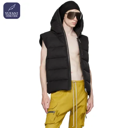 YuFan Custom OEM ODM Black Down Vest
