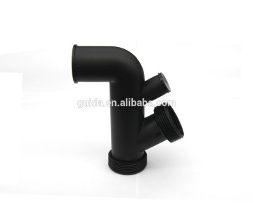 Four way PP food waste disposer pipe