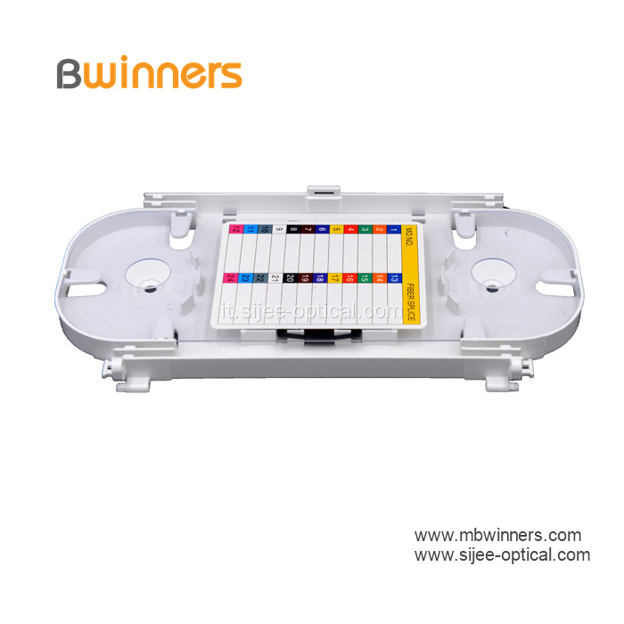 Vassoio di giunzione ottico in plastica ABS 24 core Ftth