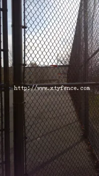 galvanized chain fence