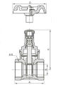 Brass Gate Valve Locking Arrangemang