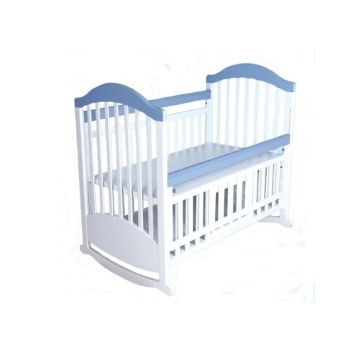 Lovely White Wooden Baby Cot , New Style Fold Unique Baby Cribs