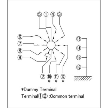 Seven Gear Mode Changeover Switch