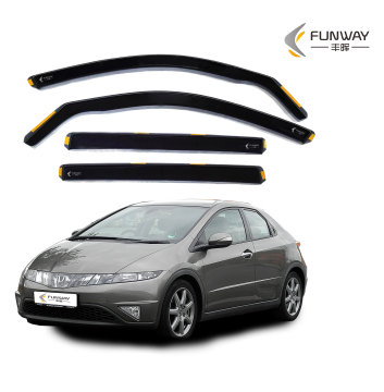 PMMA Hatchback Wind Wind Window Deflector Rain Guard Visor untuk Honda Civic MK8 2005-2012