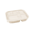 Disposable 950ml Corn Starch Multi-Cell Container with Lid