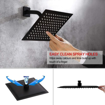 Perhiasan Bronze Black Matte Shower Fixtures Kamar Mandi Taps