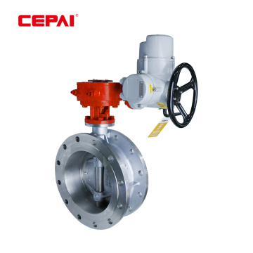 CF8M Electric Three-Eccentric Butterfly Valve