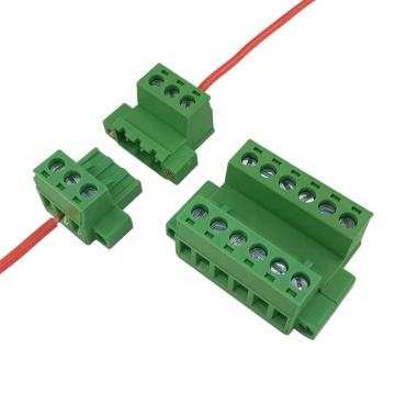 cabel to cabel pluggable terminal block with flange