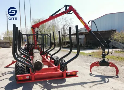 Forestry Machinery: Gite Log Trailers with Cranes and Loaders