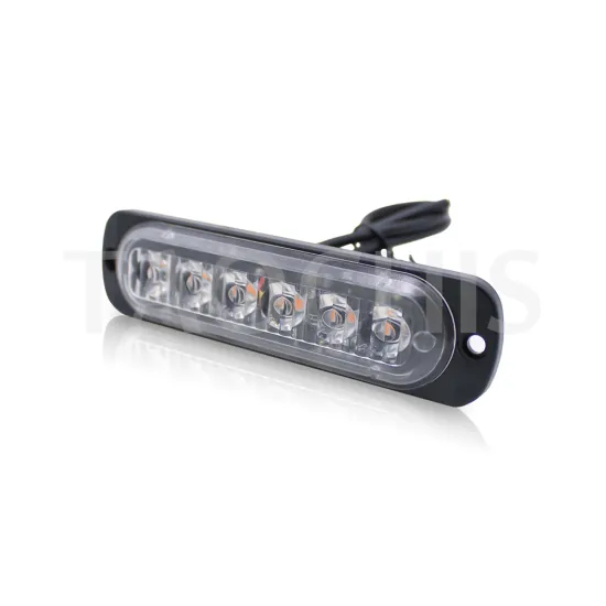 TAOCHIS 6 LED Chips Warning Flashing Lighting for Truck/Motorcycle - Yellow Light, 18 Modes