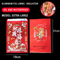 Disposable printed aluminum foil lined paper bags