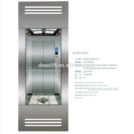 Machine Roomless Residential Glass Panoramic Elevator