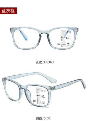 ADE WU KY8082 Anti Blue Ray Multifocal Reading Glasses