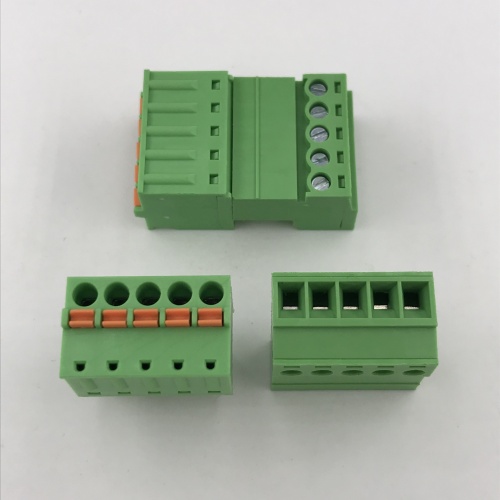 3.81mm pitch 5 pin spring pluggable terminal block