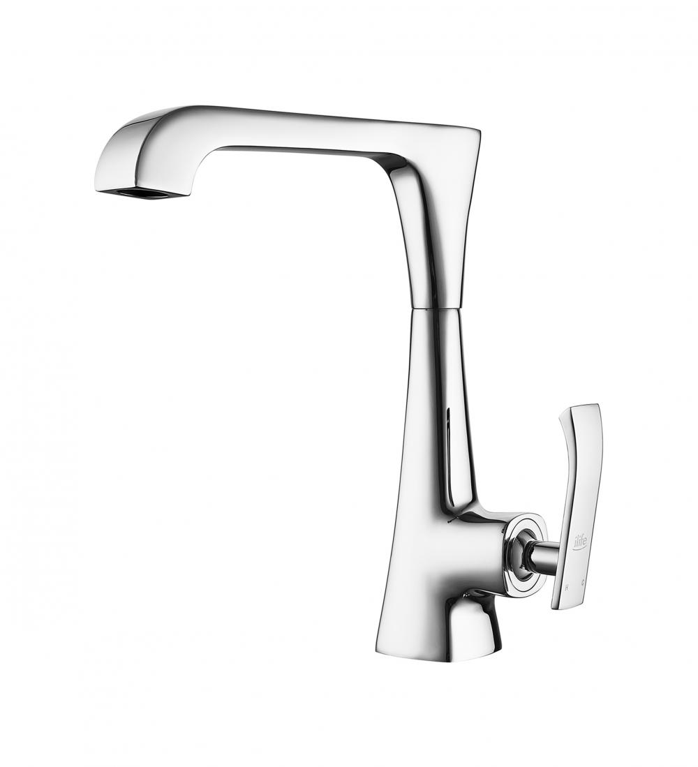 Brass Single Lever Kitchen Mixer