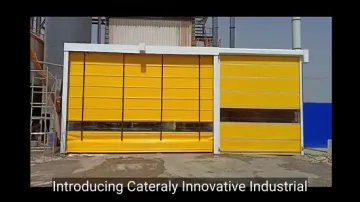 Industrial Wind Resistant Plastic Fabric Rapid Stacking PVC Door