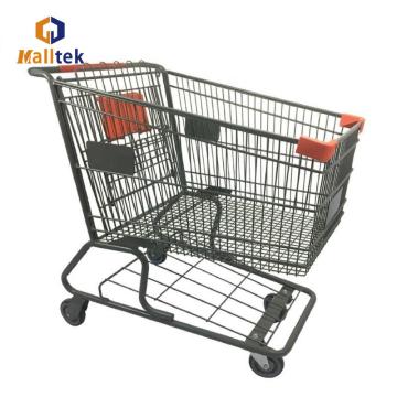 Useful American metal supermarket shopping cart
