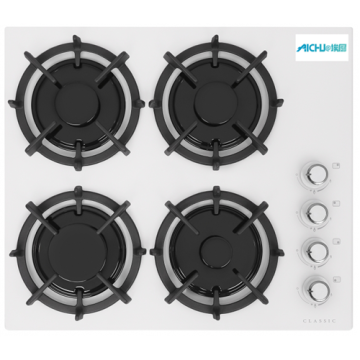 Gas Hobs Hephaestus White Colour