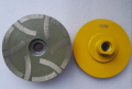 4 inch basah Diamond Grinding Wheel dengan hibrida Bond, segmen 12