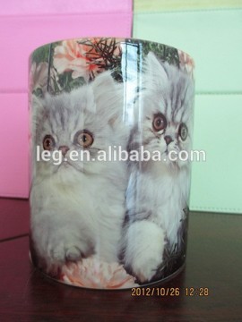 custom photo real sublimation cup