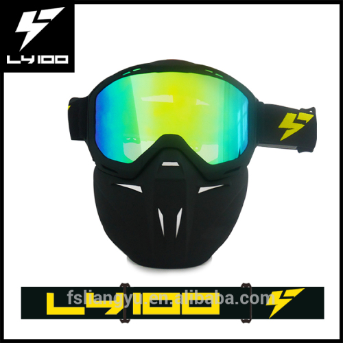 Hot Sell Motocross Goggles Googles with Detachable Face Mask